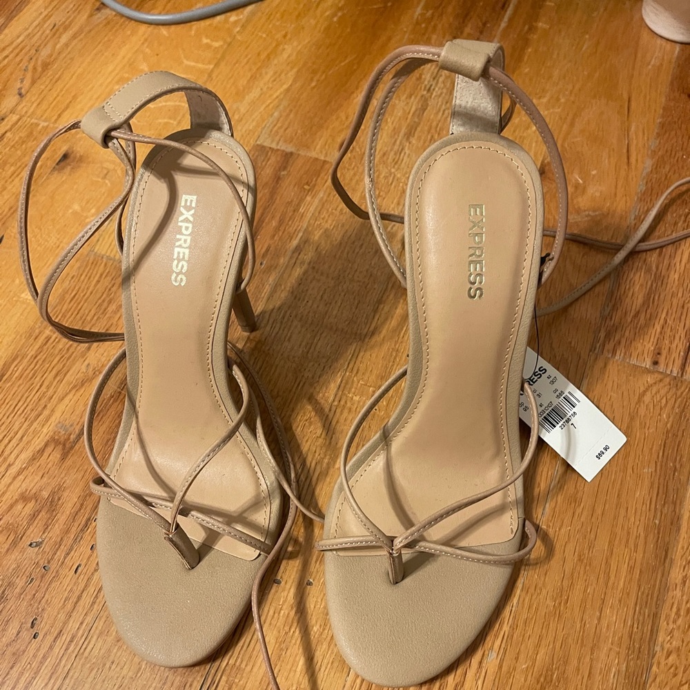 Strappy heel sandals
